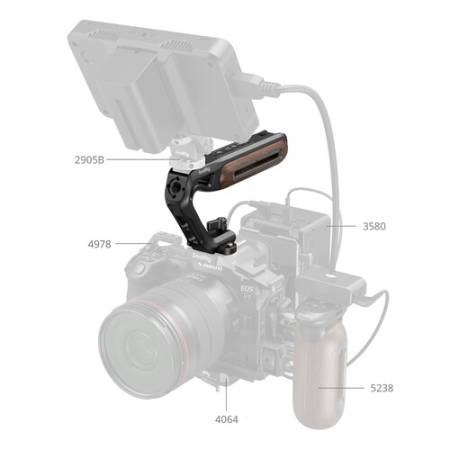 SmallRig 5251 - drewniany uchwyt górny, przykład użycia